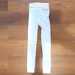 Hatley Girls Silver Sparkly Footless Tights size 2-3